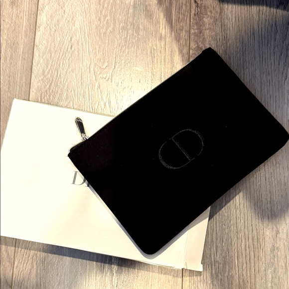 Dior Black Velvet Pouch - Picture 1 of 1